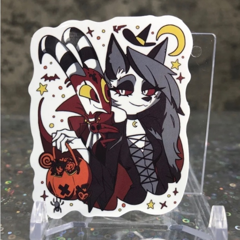 1 Helluva Boss Sticker with Blitzo and Loona✨